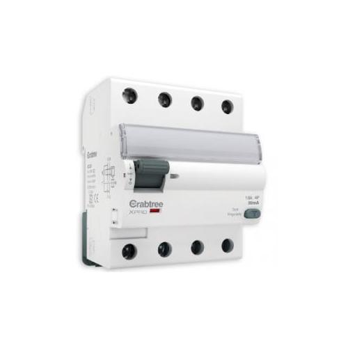 Crabtree Xpro 300mA 4P A Type RCCB 16A, DCRJAMFF300063